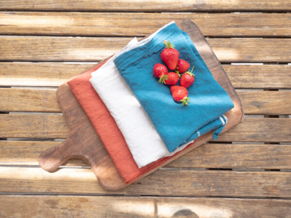 COOK - Charbon – Silkscreened Tea Towel – 45x65cm