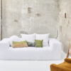 MOLLY - Kaki – Silkscreened Cushion – 35x35cm (Cushioning Included)