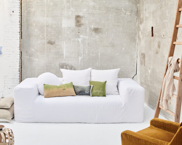 MOLLY - Piscine – Silkscreened Cushion – 35x35cm (Cushioning Included)