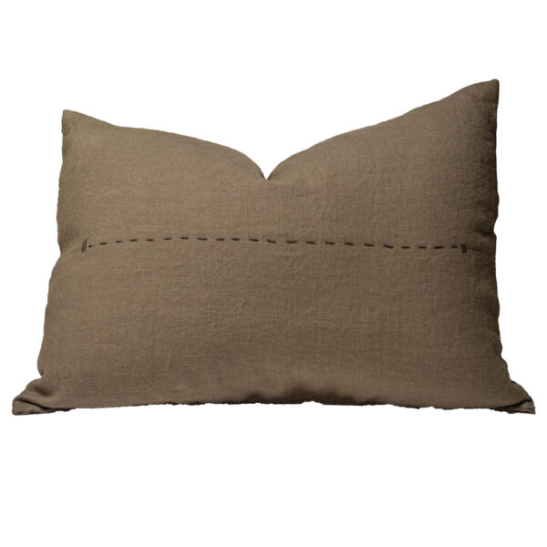 BOPPER - Kaki - Linen Cushion - 50x70 (Cushioning Included)