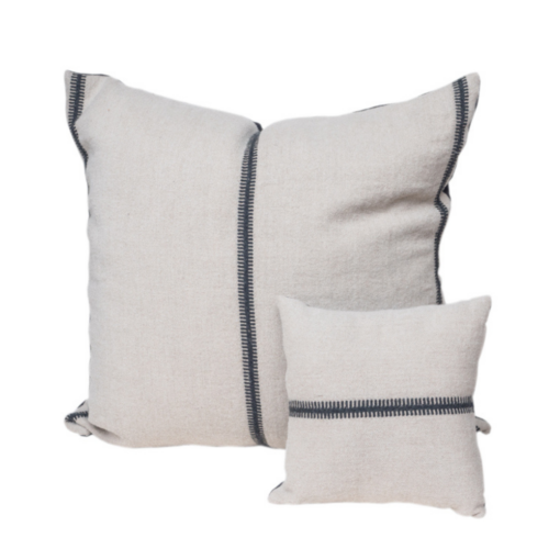 Coussin hana en laine et lin