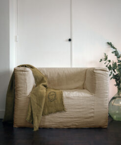 Fauteuil en lin naturel CUB SLOW