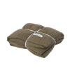 FULLY - Kaki – Washed Linen Quilt – 90x200cm (Garniture Incluse)