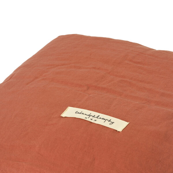 FULLY - Terre brulée – Washed Linen Quilt – 90x200cm (Garniture Incluse)