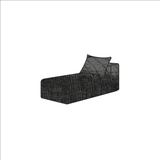 HOUSSE SLOW CHILL VELOURS FROISSE ANTHRACITE