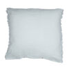 HUG FRANGÉ - Aqua - Linen Fringed Cushion - 80x80cm (Cushioning Included)