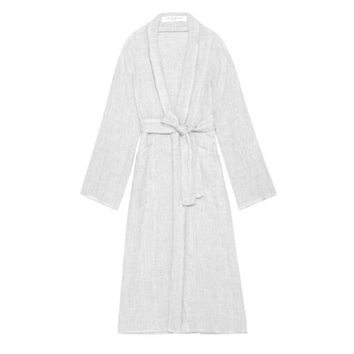 Kimono long en lin gris GUSTAV fiche produit PLUME