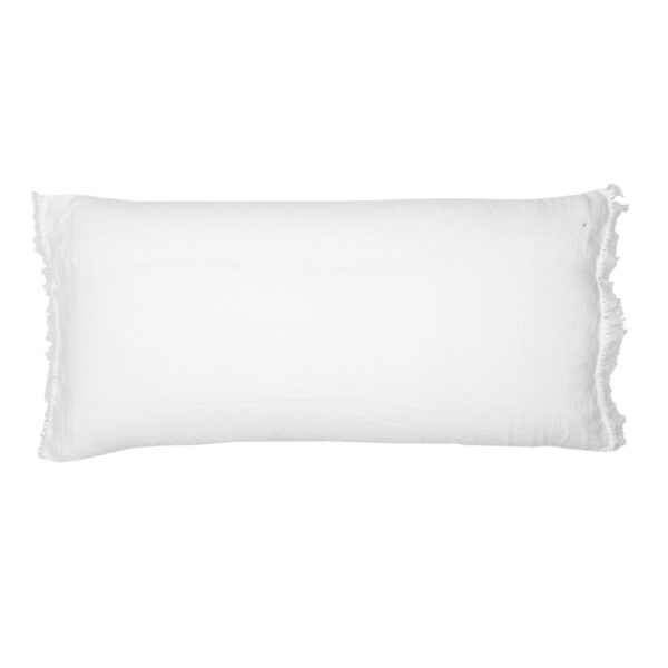 LOVERS FRANGÉ - Blanc - Fringed Cushion - 55x110cm (Cushioning Included)