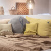 SHINING - Butternut – Silkscreened Cushion – Ø63cm (Cushioning Included)