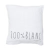 MOLLY - Blanc – Silkscreened Cushion – 35x35cm (Cushioning Included)