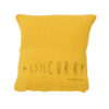 MOLLY - Curry – Silkscreened Cushion – 35x35cm (Cushioning Included)
