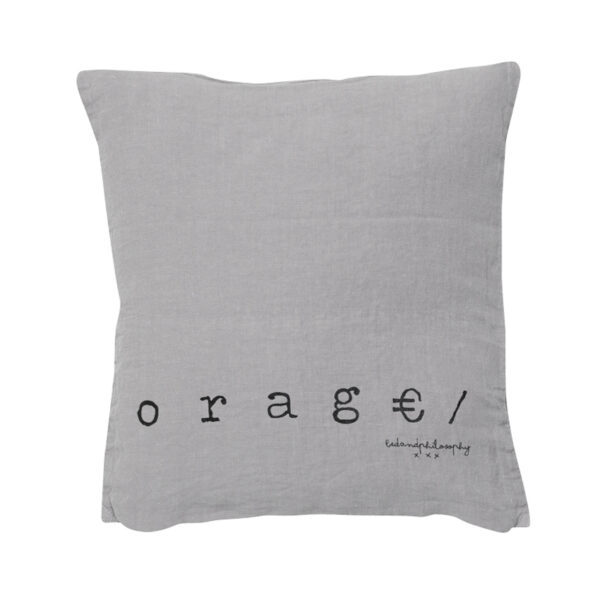 MOLLY - Orage – Silkscreened Cushion – 35x35cm (Cushioning Included)