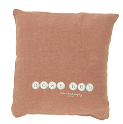 MOLLY - Rosebud – Silkscreened Cushion – 35x35cm (Cushioning Included)