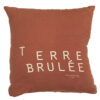 MOLLY - Terre Brûlée – Coussin Sérigraphié – 35x35cm (Garniture Incluse)