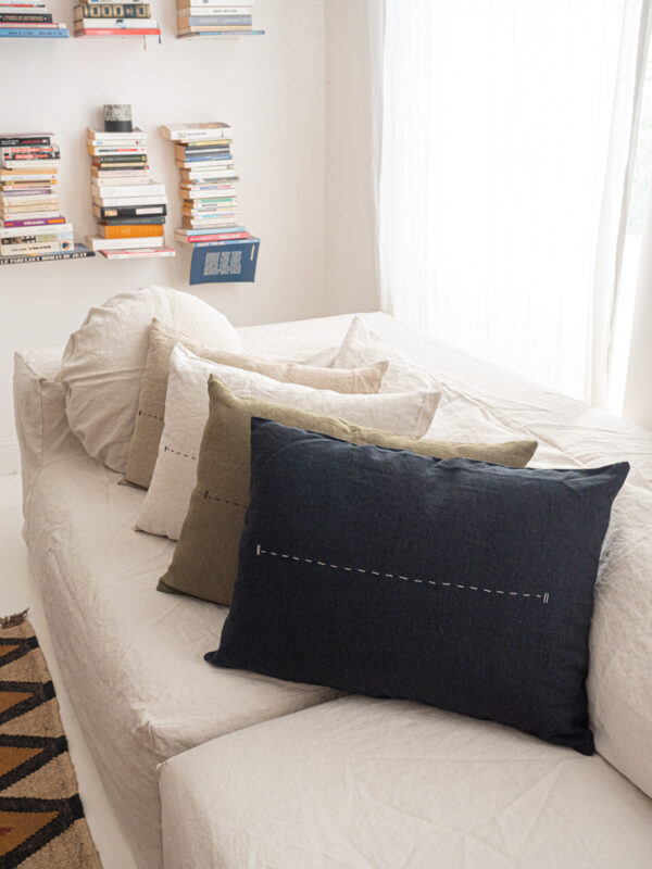BOPPER - Naturel - Linen Cushion - 50x70 (Cushioning Included)