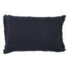 QUEENS FRANGÉ - Charbon - Fringed Cushion - 50x70cm (Cushioning Included)