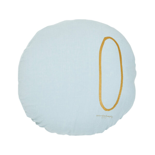 SHINING - Aqua – Silkscreened Cushion – Ø63cm (Cushioning Included)