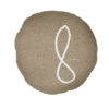 SHINING - Naturel – Silkscreened Cushion – Ø63cm (Cushioning Included)