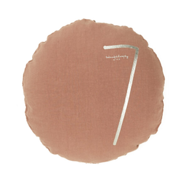 SHINING - Rosebud – Silkscreened Cushion – Ø63cm (Cushioning Included)