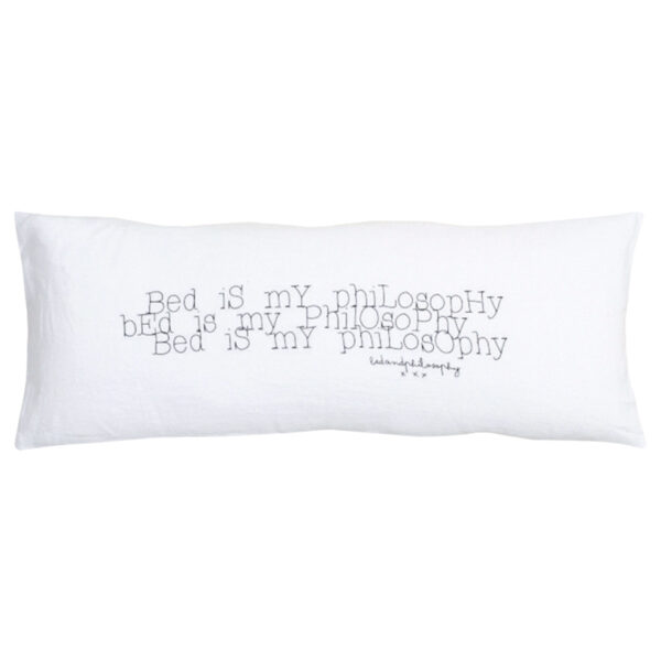 SMOOTHIE - Blanc – Silkscreened Cushion – 30x70cm (Cushioning Included)