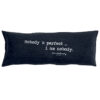 SMOOTHIE - Charbon – Silkscreened Cushion – 30x70cm (Cushioning Included)