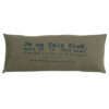 SMOOTHIE - Kaki – Silkscreened Cushion – 30x70cm (Cushioning Included)