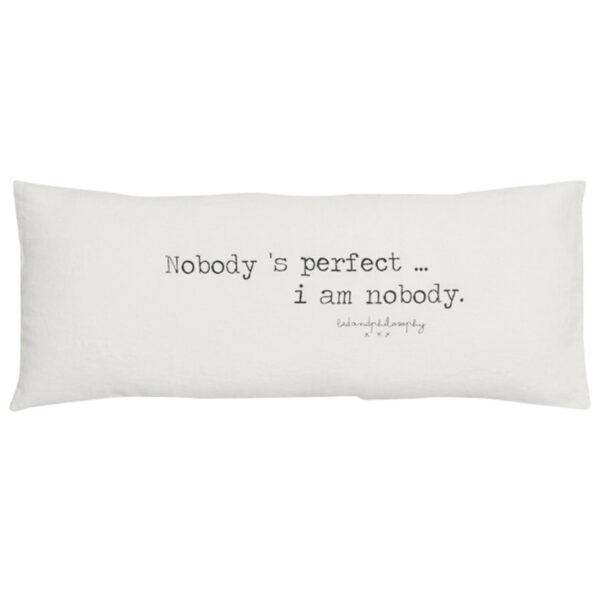 SMOOTHIE - Plume – Silkscreened Cushion – 30x70cm (Cushioning Included)