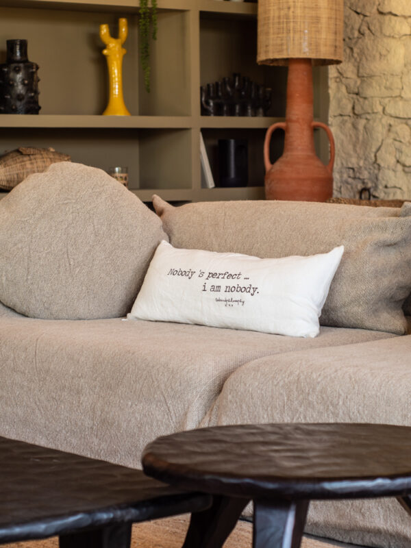 SMOOTHIE - Blush – Silkscreened Cushion – 30x70cm (Cushioning Included)