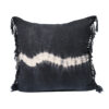 TACO - Noir - Tie And Dye Black Cushion - 80x80cm (Cushioning Included)