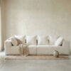 Canapé en lin 4 places URBAN FAMILY Blanc