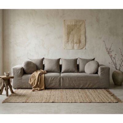 Canapé en lin 4 places URBAN FAMILY Naturel