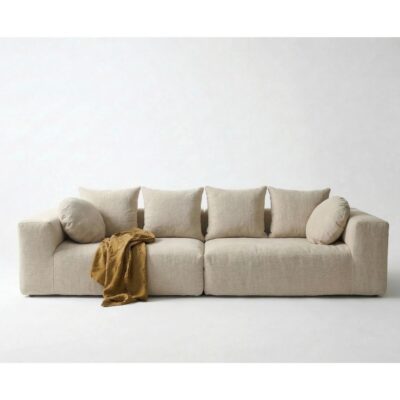 Canapé en lin grosse trame URBAN FAMILY Grosse Trame