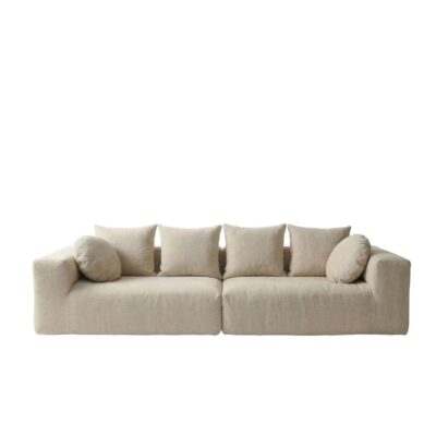 Canapé en lin grosse trame URBAN FAMILY Grosse Trame