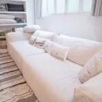 Canapé en lin craie avec coussin Nature Inside