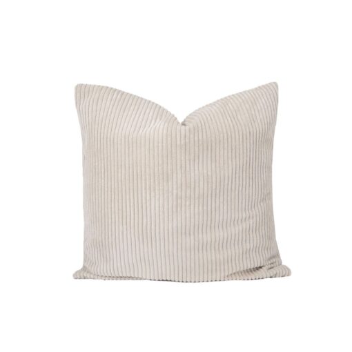 Coussin de canapé en velours côtelé : modèle MIA Ivory