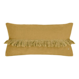 Coussin en lin frangé 30x70cm FOX FRANGE Butternut