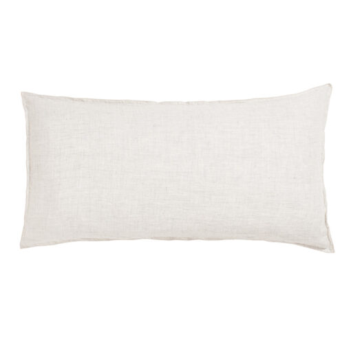 Coussin en lin changeant plume