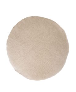 Coussin rond de canapé en lin lavé : modèle TAL Naturel