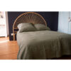 HARLEM - Kaki – Whashed Linen Flat Sheet – 240x290cm