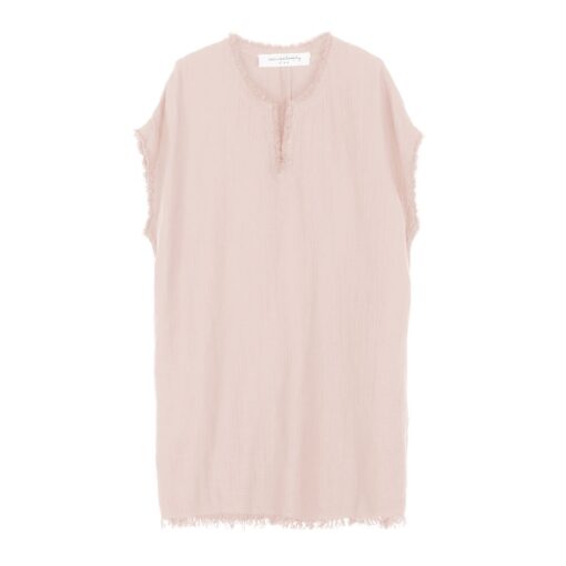 Robe en gaze de coton Cloud Pink : Modèle ROSE2