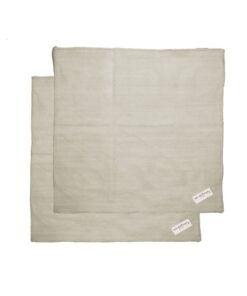 CAPRI Naturel : lot de 2 serviettes de table, 100% lin lavé