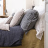 CANAILLE - Havane - Changing Linen Cushion - 30x60cm (Cushioning Included)