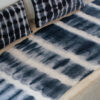 BALI - Noir - Tie And Dye Black Cushion - 30x60cm (Cushioning Included)