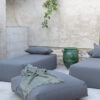 FLAT - Blanc - Coussin de Sol Outdoor - 95x95x25cm (Garniture Incluse)
