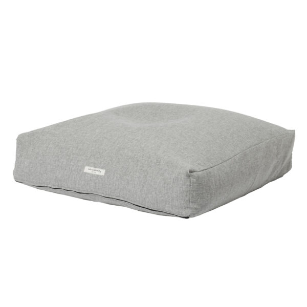 FLAT - Gris Chiné - Outdoor Floor Cushion - 95x95x25cm (Cushioning Included)