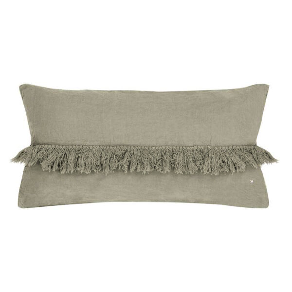 FOX - Naturel - Fringed Cushion - 30x60cm (Cushioning Included)