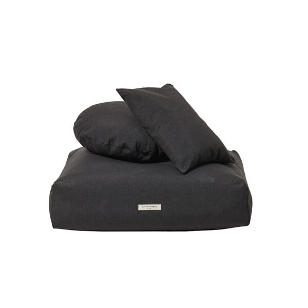 FLAT - Noir - Outdoor Floor Cushion - 95x95x25cm (Cushioning Included)