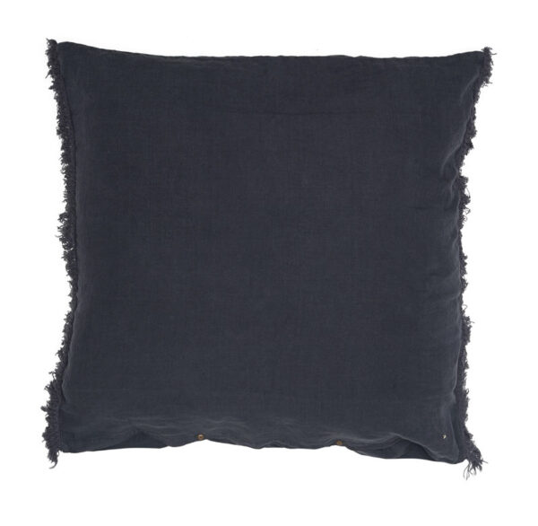 MELLOW FRANGÉ - Charbon - Fringed Cushion - 65x65cm (Cushioning Included)