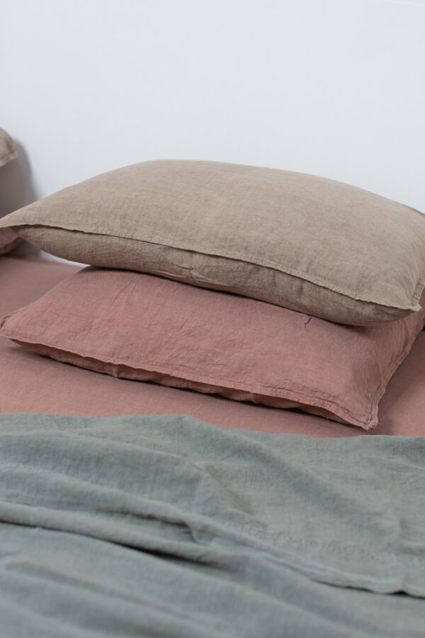 CHAMBERS - Amande – Earth Colors Fitted Sheet – 140x200cm