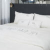 LUZ - Blanc - Wedding Cushion Pair - 50x70cm (Cushioning Included)